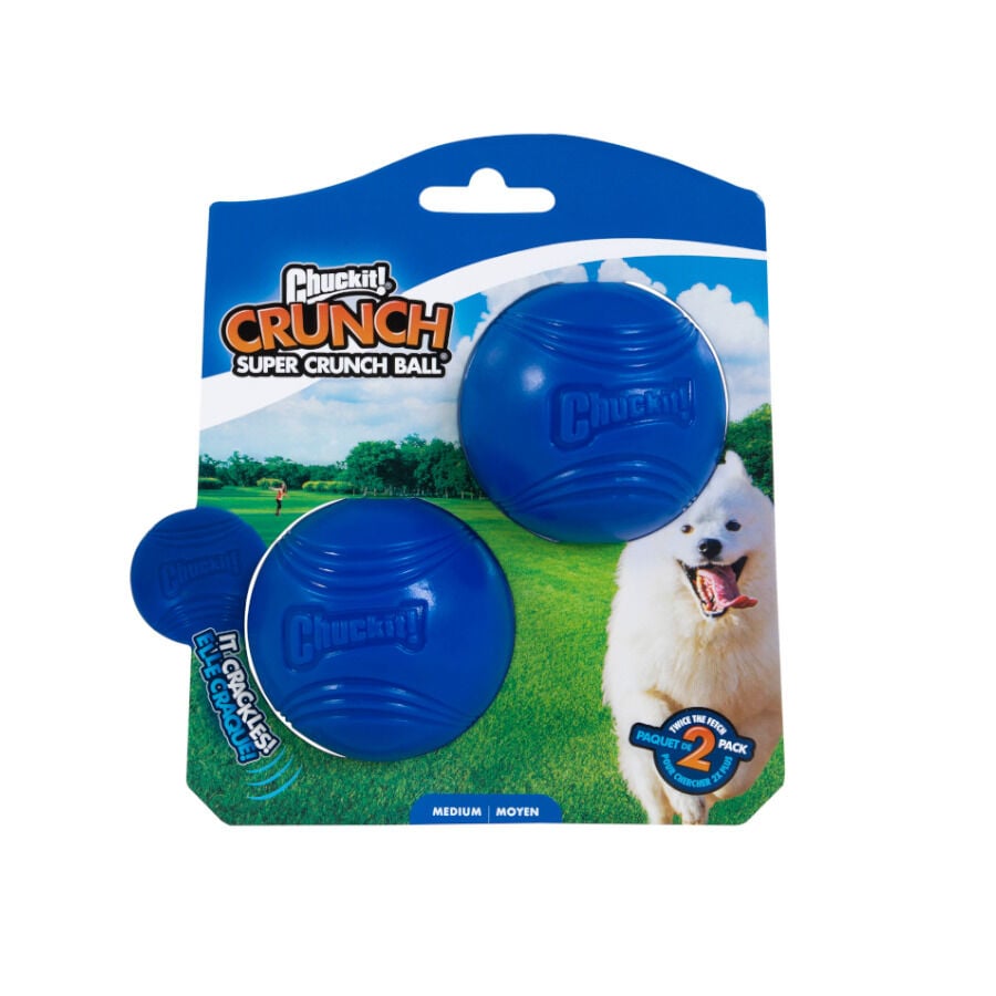 Chuckit! Crunch Pelota con Sonido para perros &ndash; Pack 2, , large indicador imagen numero 2